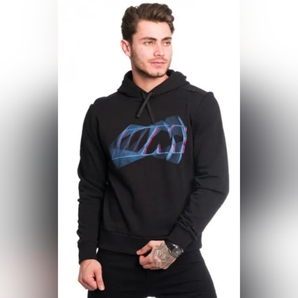 BMW M Logo Reverse Unisex Hoodie Black size large